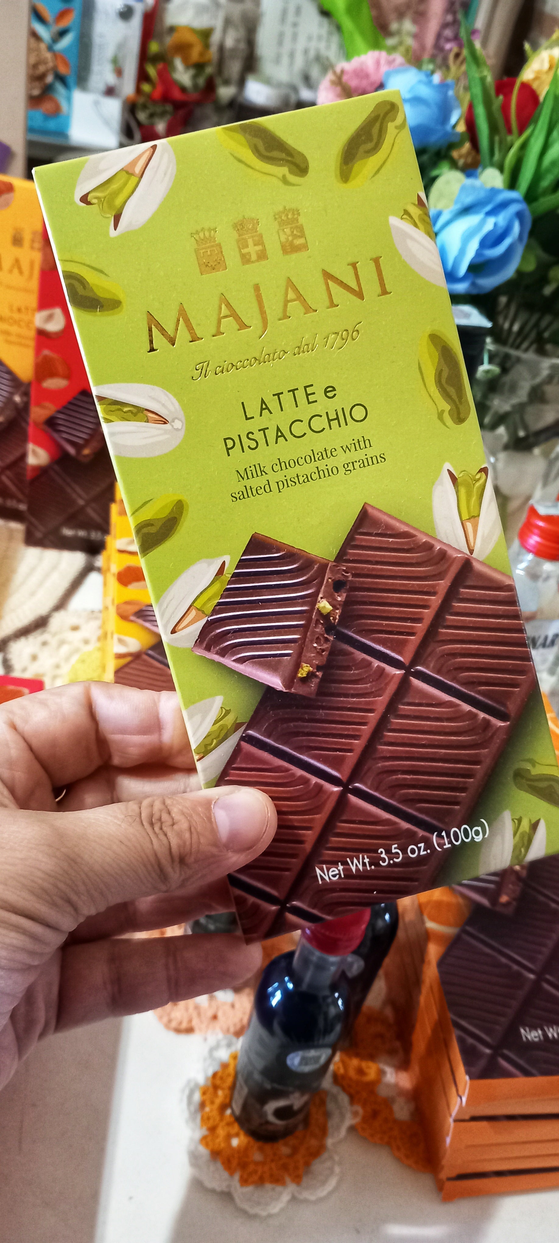 Tavoletta Latte e Pistacchio Majani