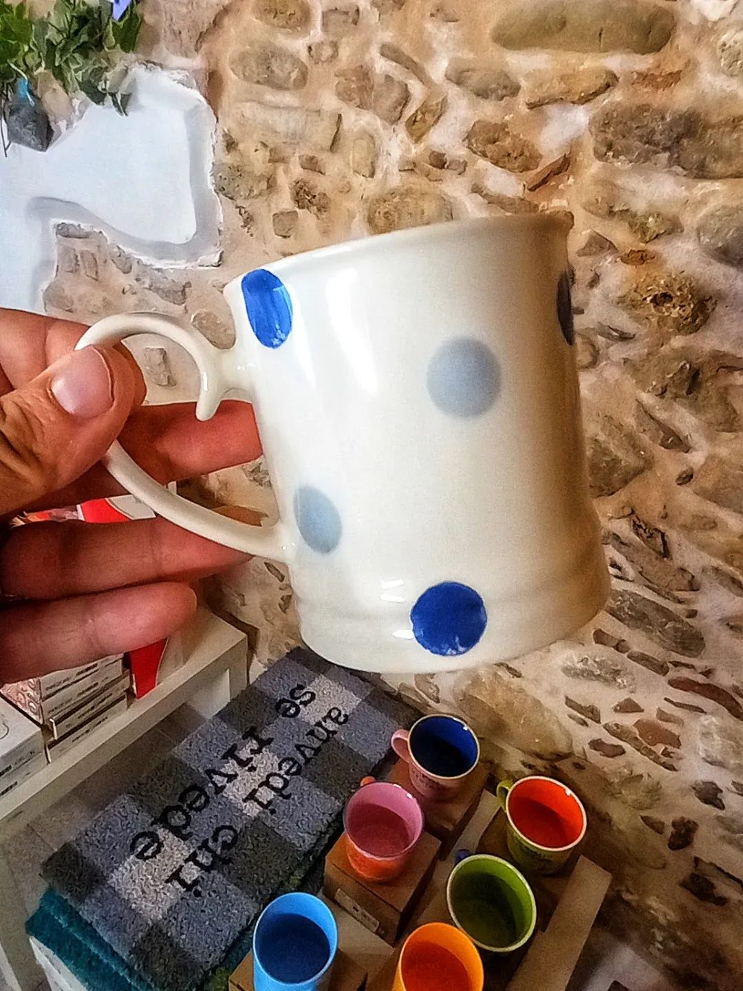 Tazza Pois blue