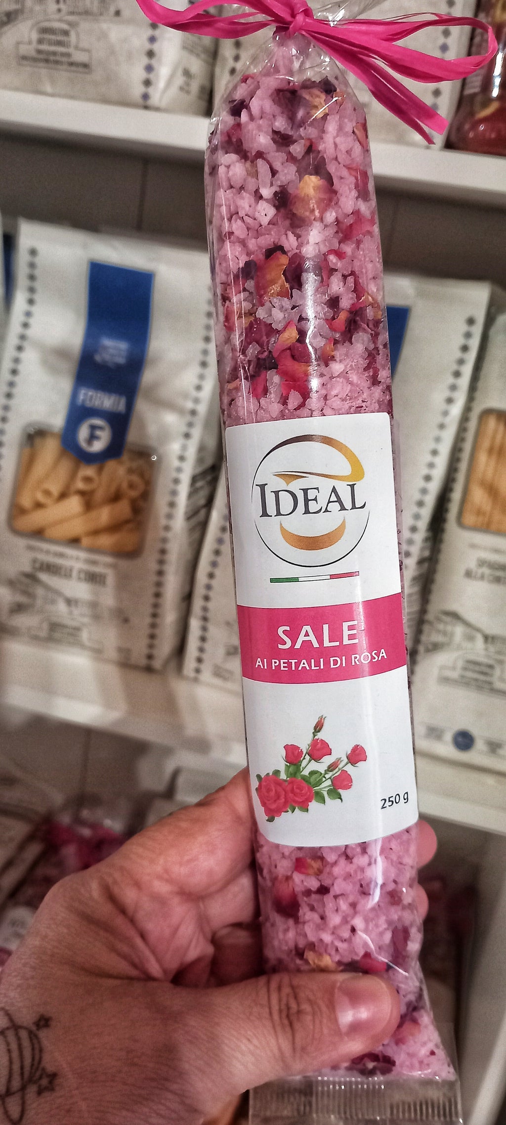 Sale Aromatizzato con petali di Rosa