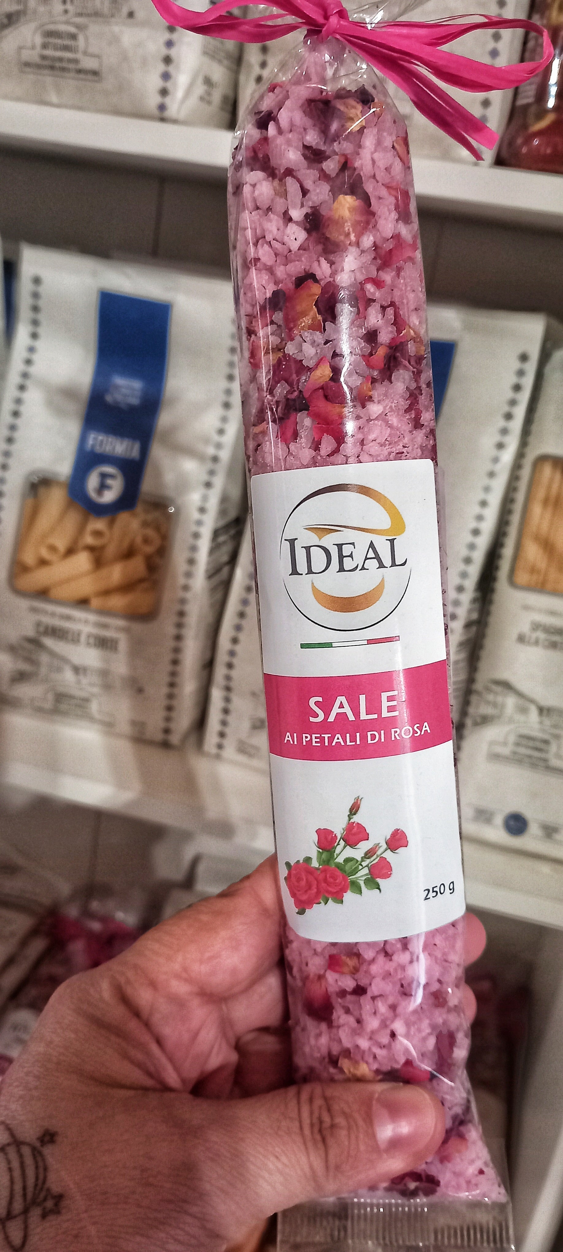 Sale Aromatizzato con petali di Rosa